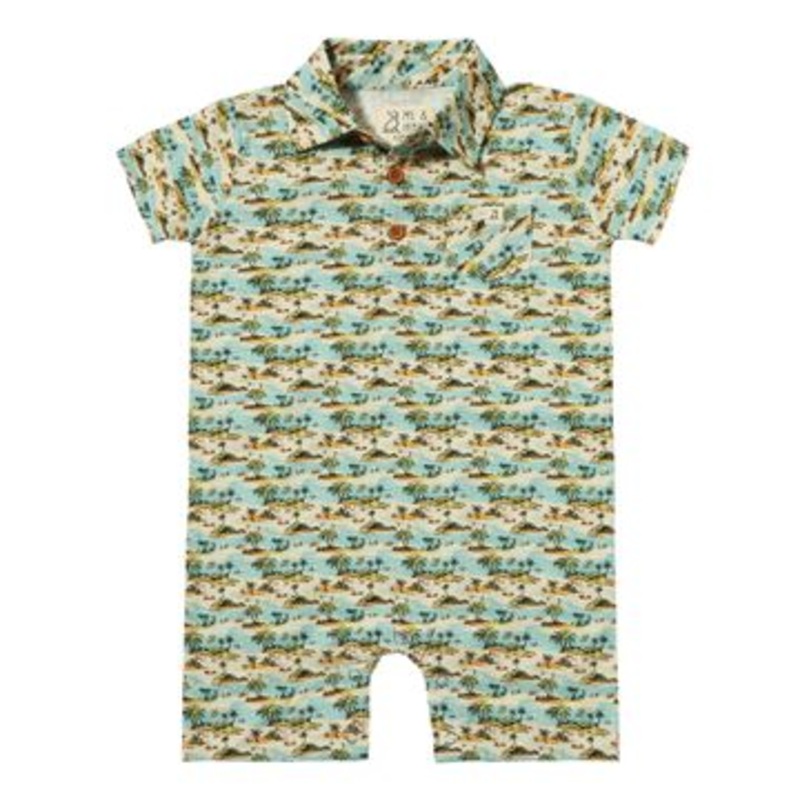 Molokai Printed Romper – Blue Islands