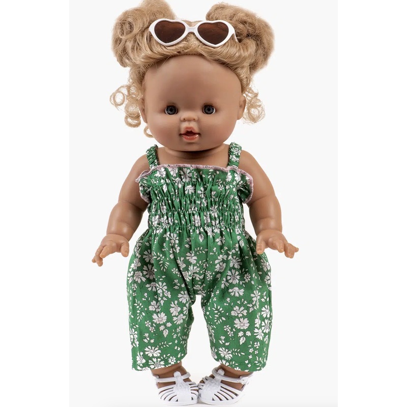 Bonnie jumpsuit in Liberty Capel green cotton Emile & Ida