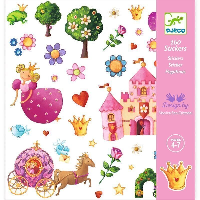 Djeco 160 Pce Stickers – Princess Marguerite