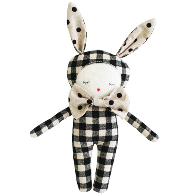 Dream Bunny – Black Check Linen