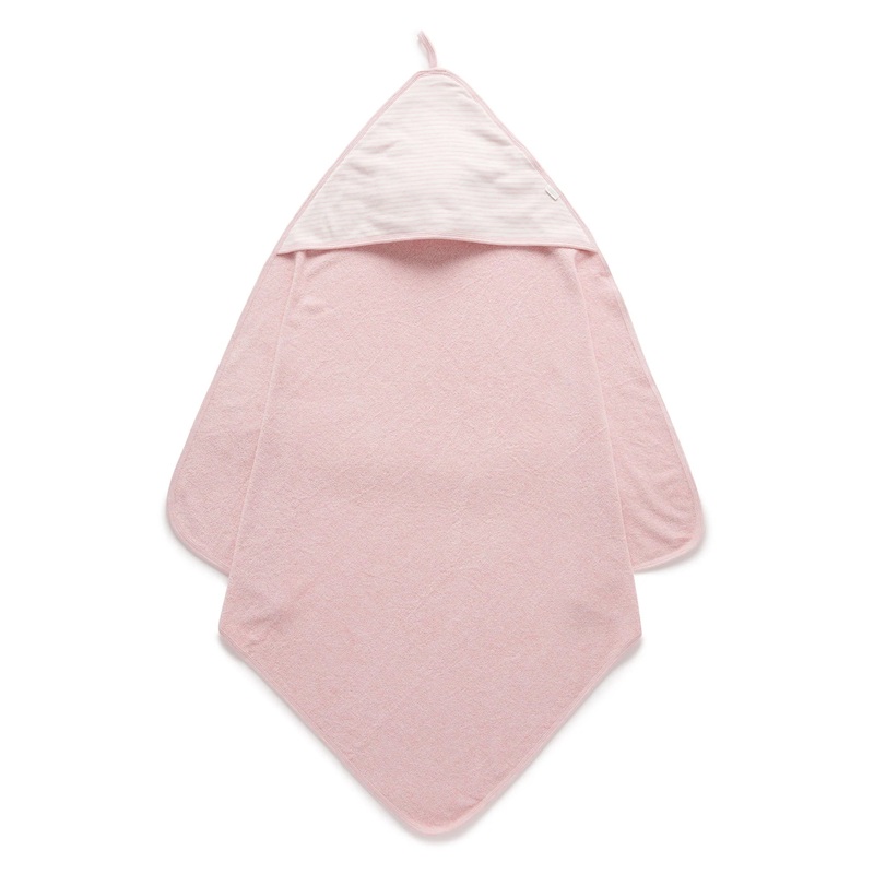 Hooded Towel | Pale Pink Melange