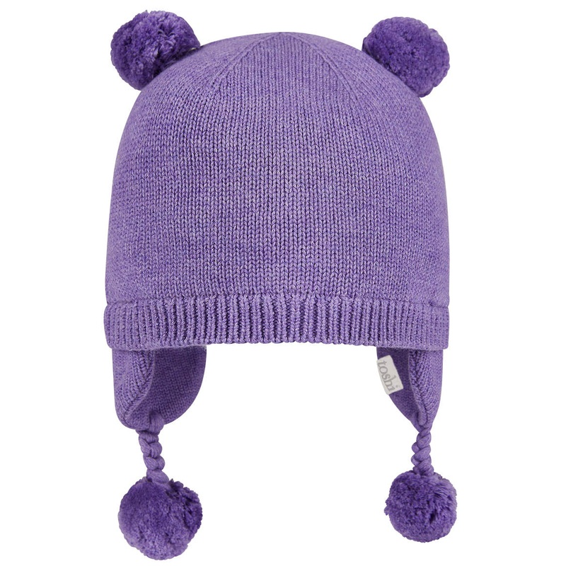Organic Earmuff Snowy Pansy