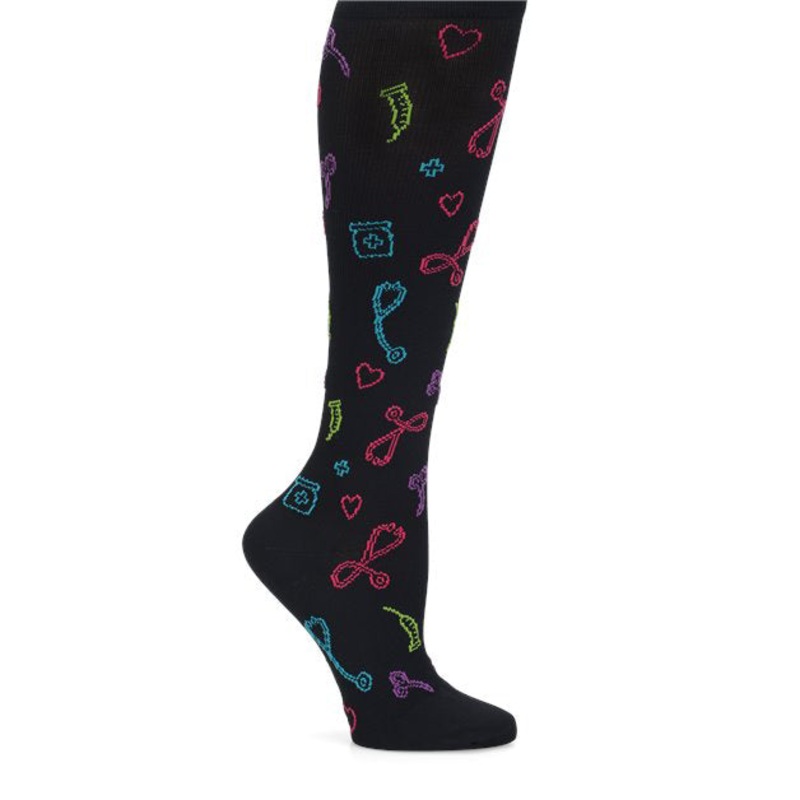 Women’s Compression Socks With Medical Symbols 883774