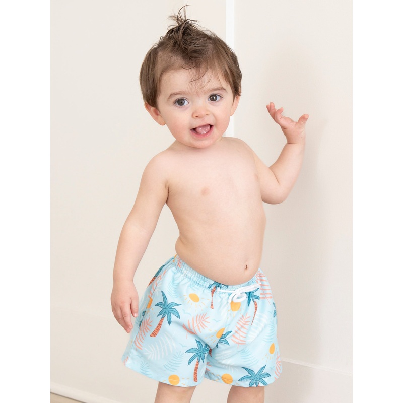 Palm Tree Oasis Swim Trunks