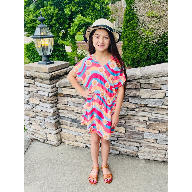 Retro Daisy Swimsuit Cover-Up