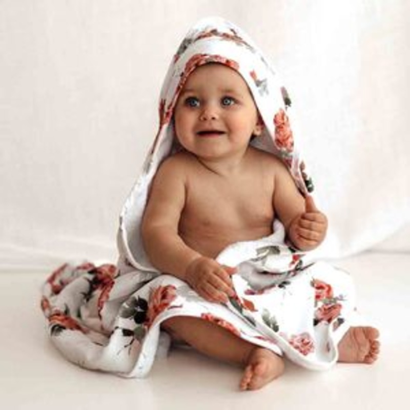 Rosebud | Organic Hooded Towel