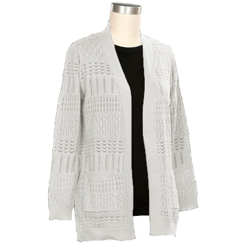 Women’s Long-Sleeve Maria Solid Cardigan 1319