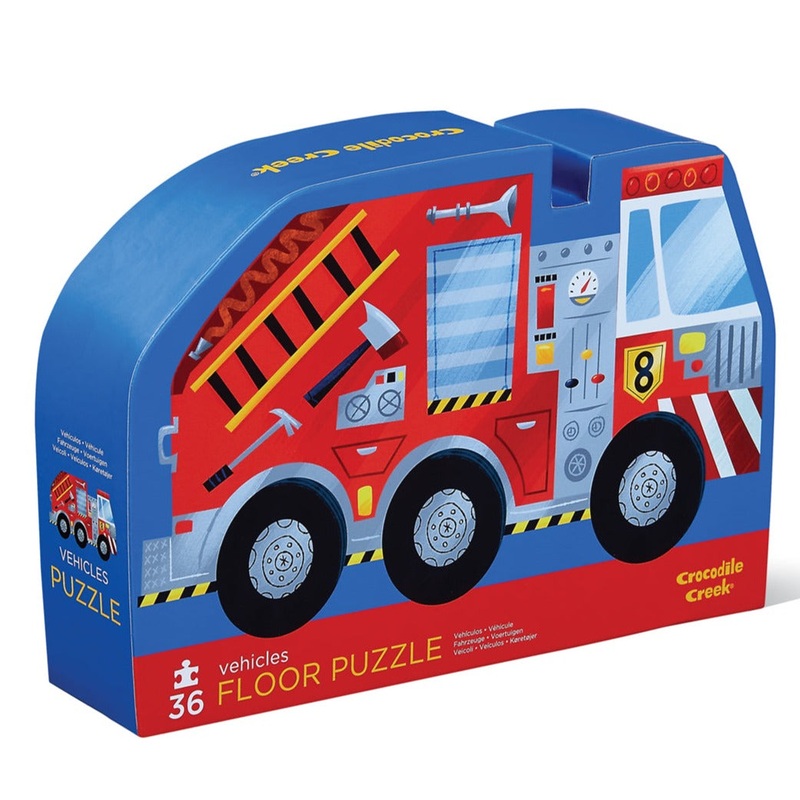 Crocodile Creek Classic Floor Puzzle 36 Piece – Vehicles