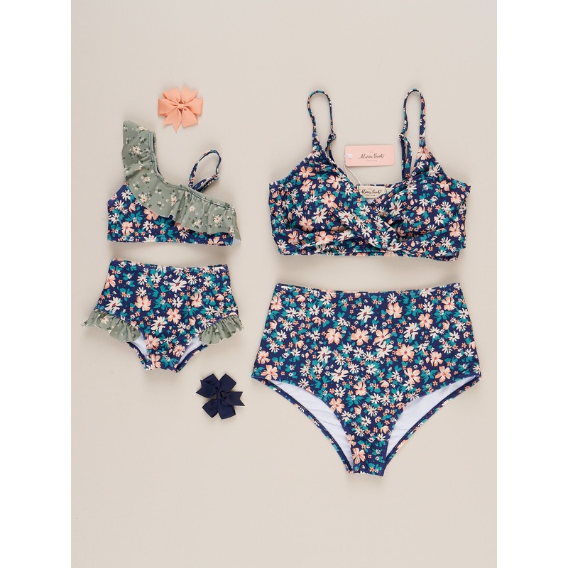 Mom & Me Ditsy Wildflowers Ruffle Swimsuit