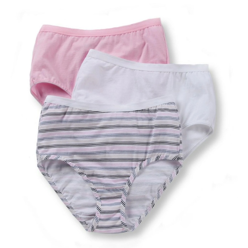 Women’s Cotton Brief Panties, 3 Pack 3DBRIAS