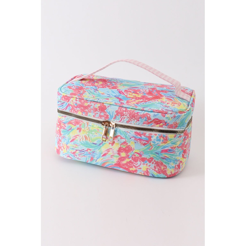Green floral makeup bag BCOJ237078877597