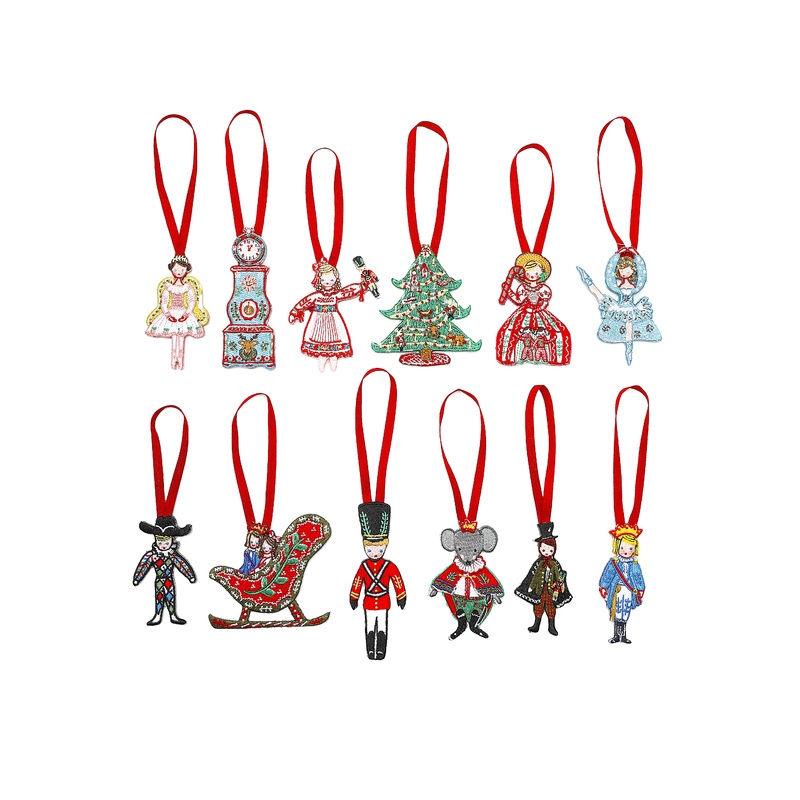 Nutcracker Embroidered Ornaments S97421530