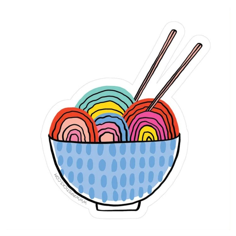 bowl of love vinyl sticker