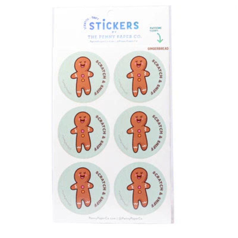 gingerbread scented stickers