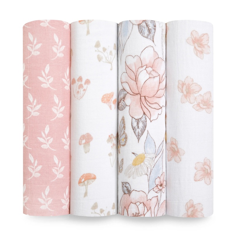 Organic Muslin Swaddle | Earthly | 4 Pack | Aden + Anais