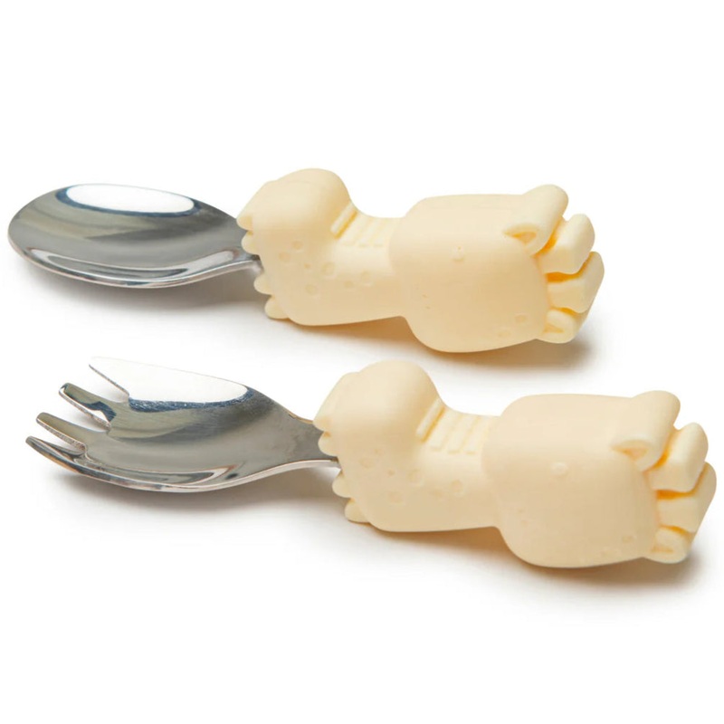 Born to be Wild Learning Spoon/Fork Set – Giraffe