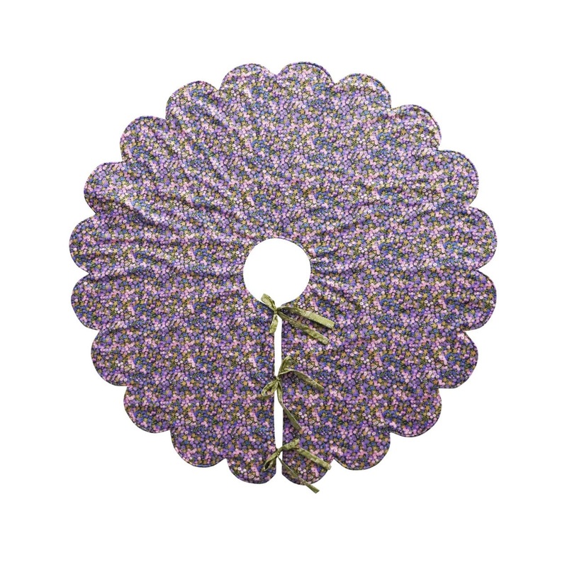 Christmas Tree Skirt Made With Liberty Fabric in Wiltshire Star