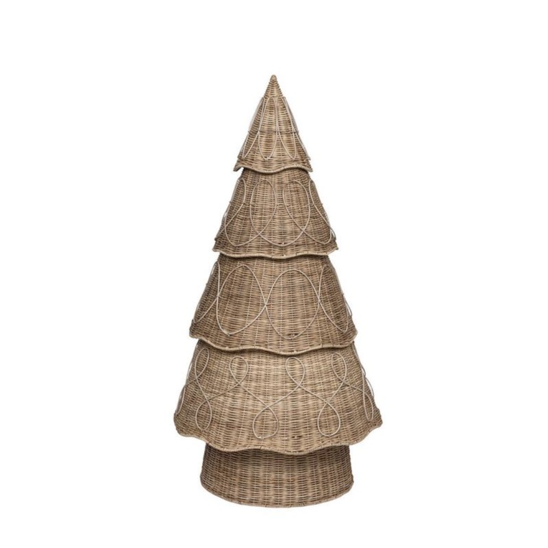 Provence Rattan 4′ Tree in Whitewash