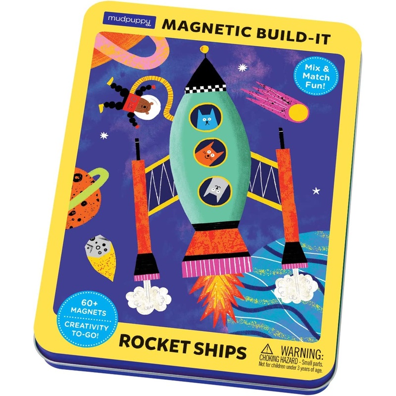 Rocket Ships Magnetic Build-it Game