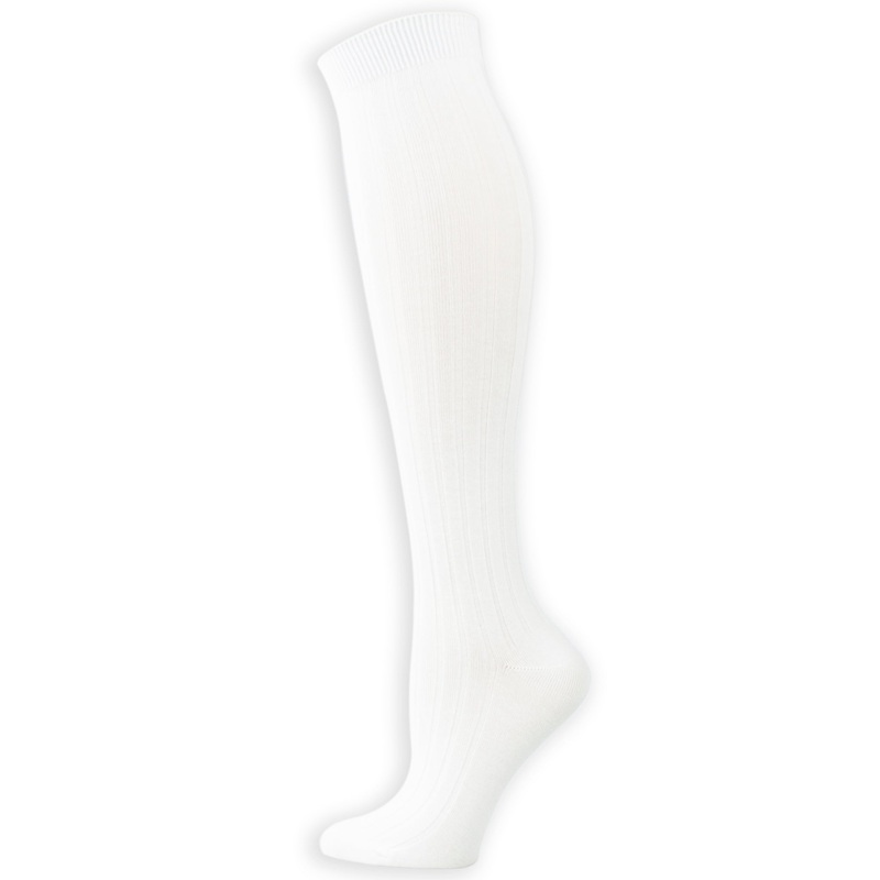 Women and Girls Wide Rib Knee High Socks 01438