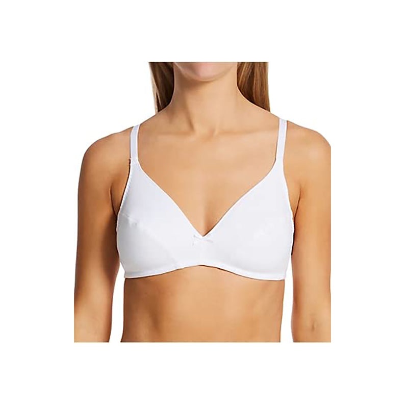 Women’s White Cotton Wire Free Bra 2-Pack 96255