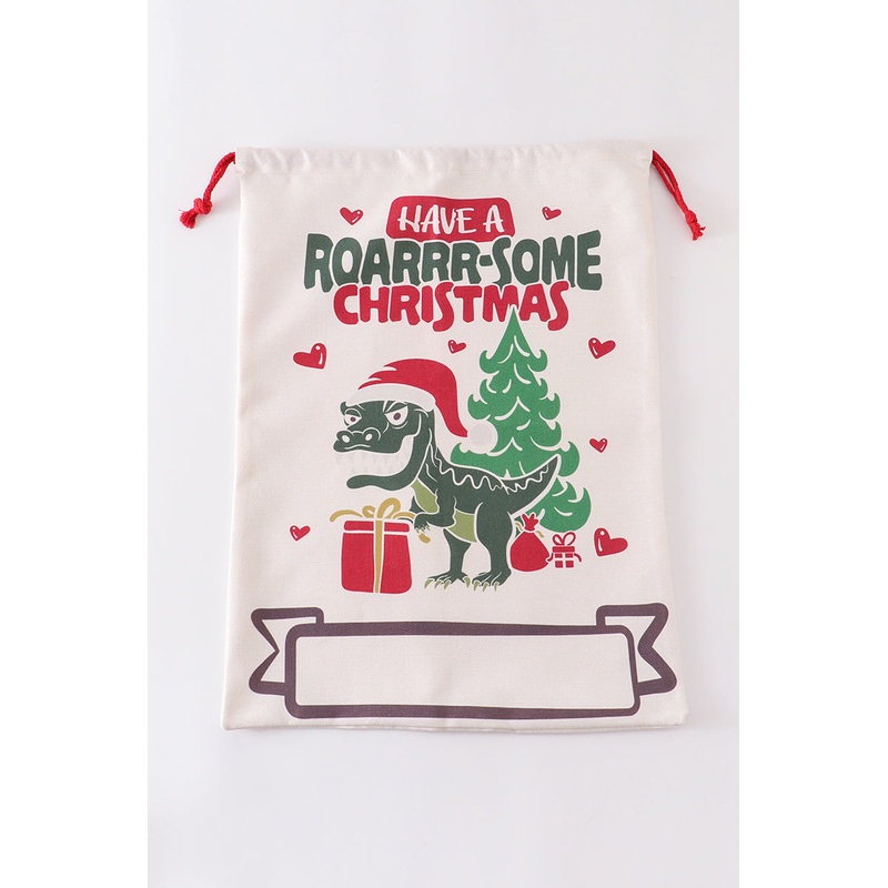 Canvas christmas gift bag