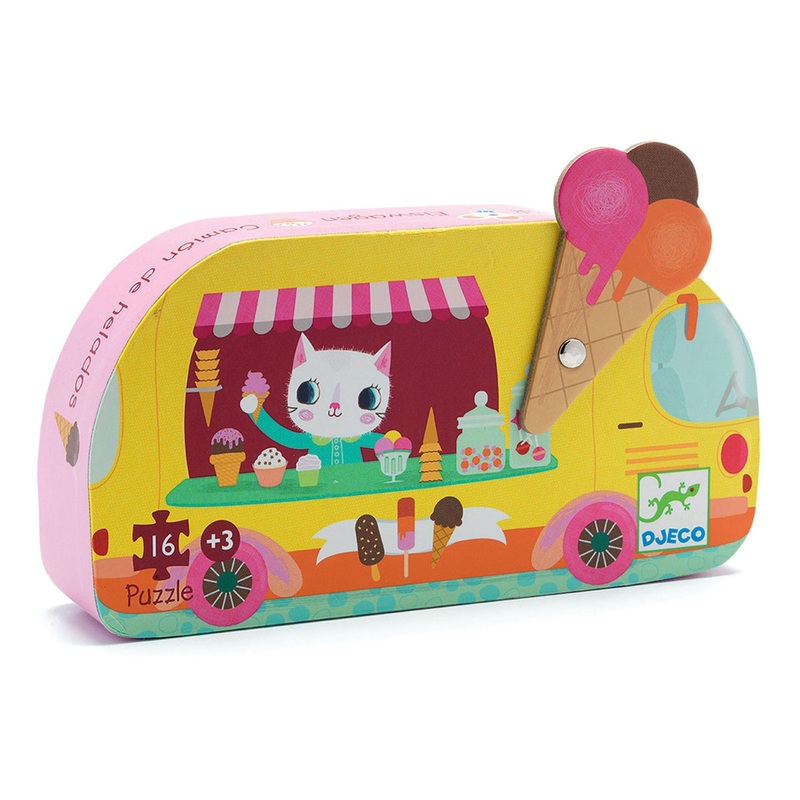Djeco ice cream truck puzzle 16 pc