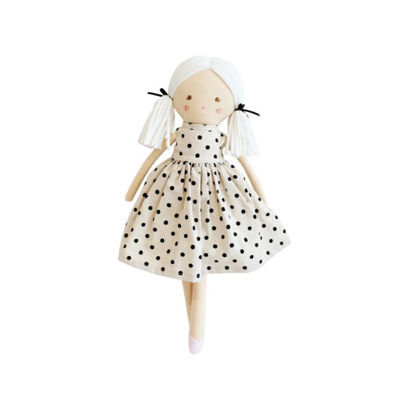 Frankie Doll – Black Linen Spot – Alimrose