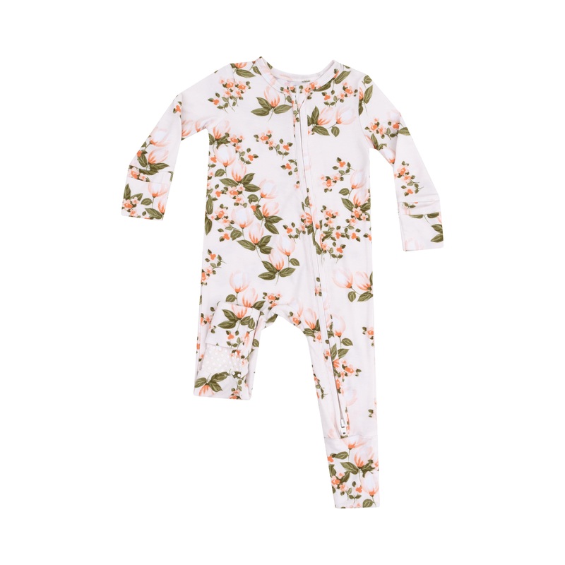 Floating Magnolia 2 Way Zipper Romper
