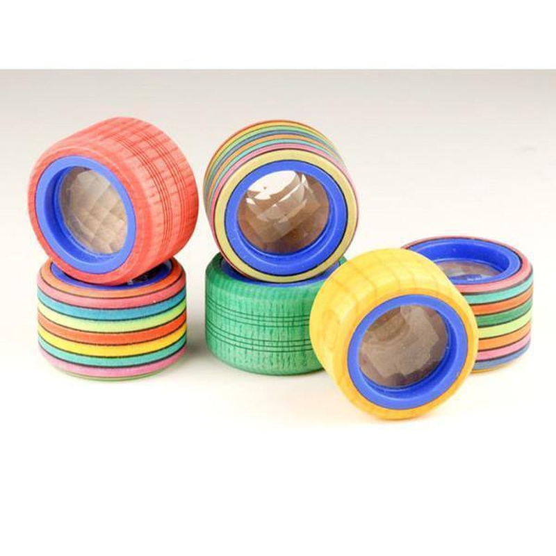 striped wooden prism