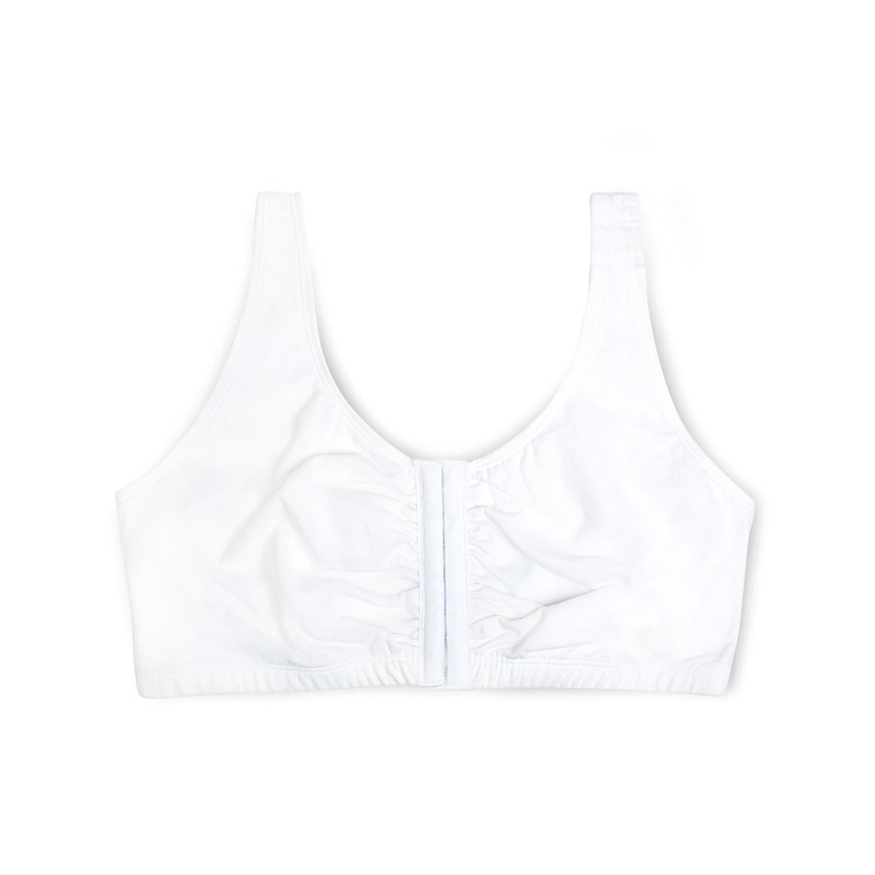 Women’s Beyond Soft Front Closure White Cotton Bra 96014