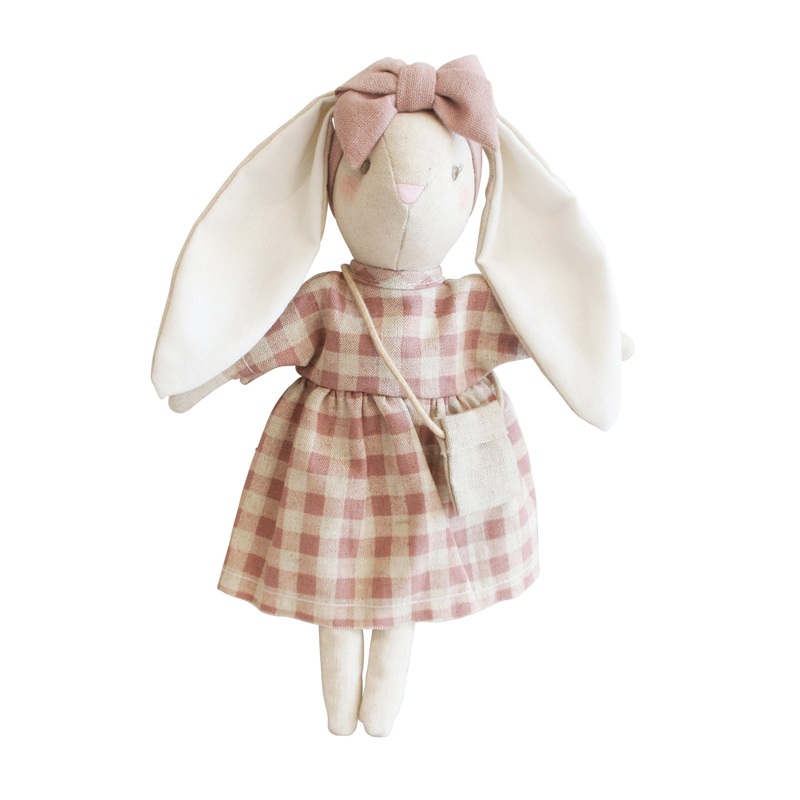 Alimrose | Mini Sofia Bunny, Rose Check