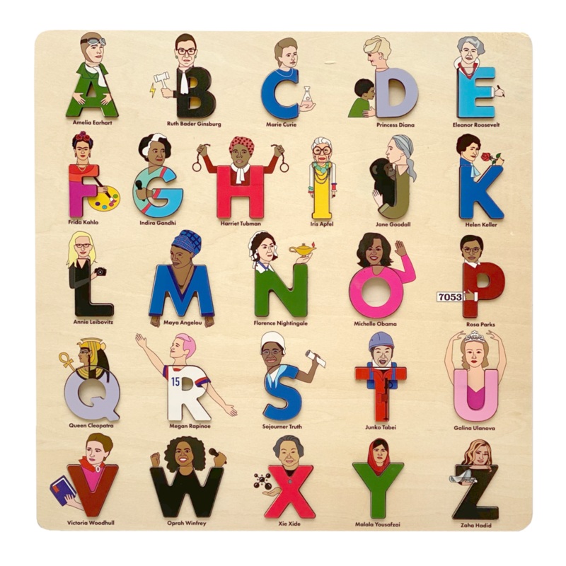 Lady Legends Wooden Alphabet Puzzle