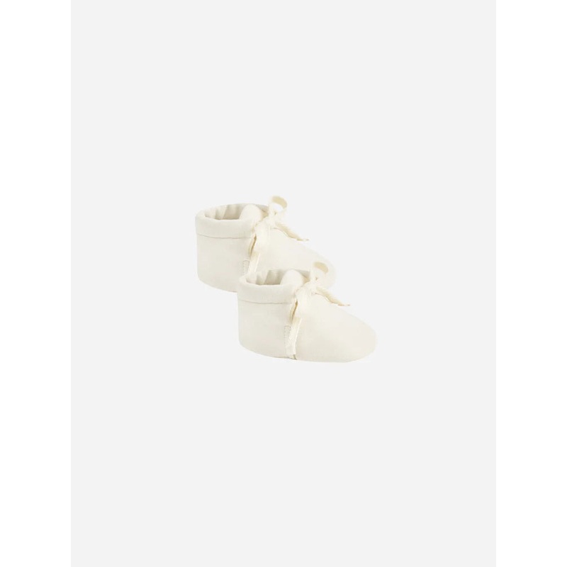baby booties || ivory