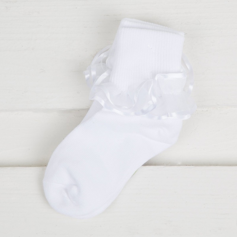 Frilly Lace White Socks