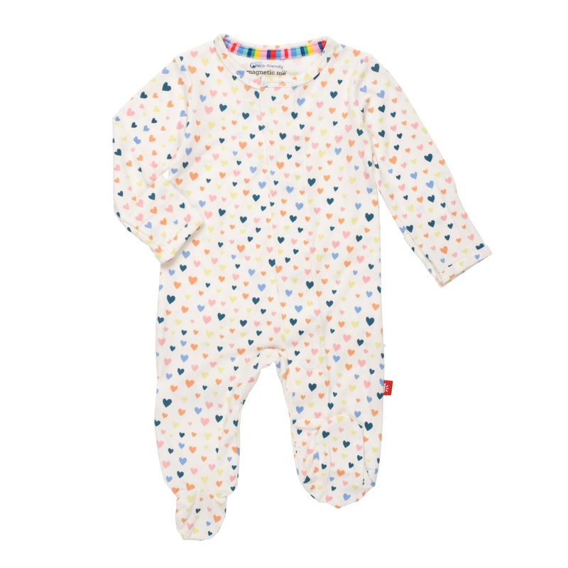 Love at Furst Sight Ruffle Magnetic Footie