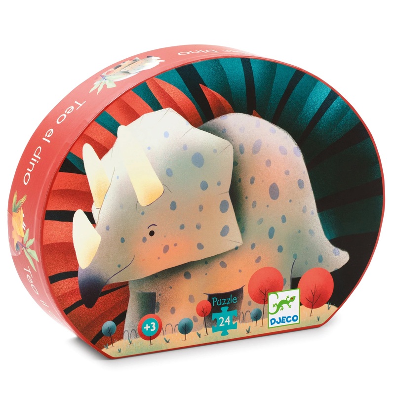 Teo the Dinosaur 24pc Silhouette Puzzle