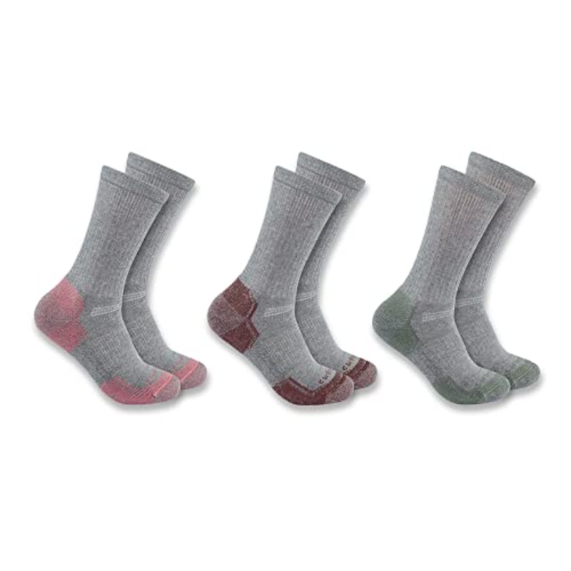 Women’s Midweight Cotton Blend Crew Socks SC2823 Pack of 3 Pairs
