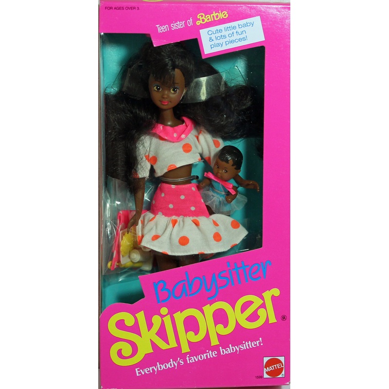 1990 Babysitter Skipper with Baby Barbie (1599) – African American
