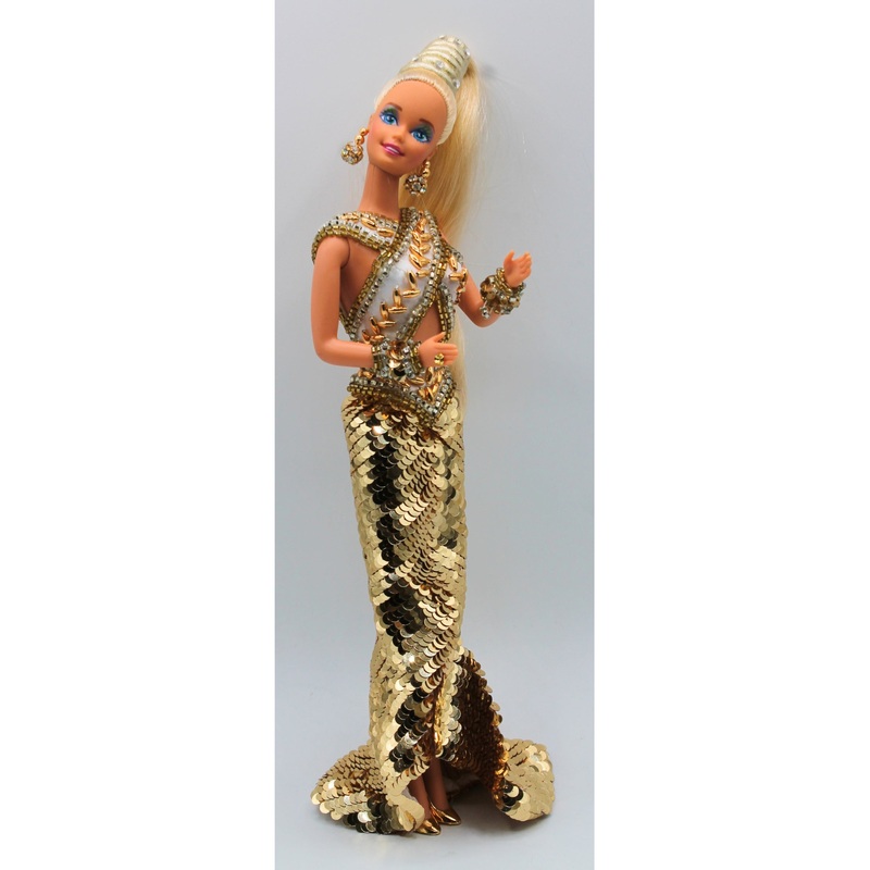 Lot of 2: Bob Mackie Sun Goddess and 1990 Gold Dress Doll | Please Read