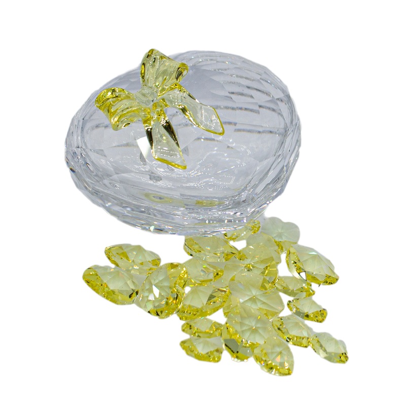 Swarovski Jewel Box: 666890 Anna with Yellow Hearts
