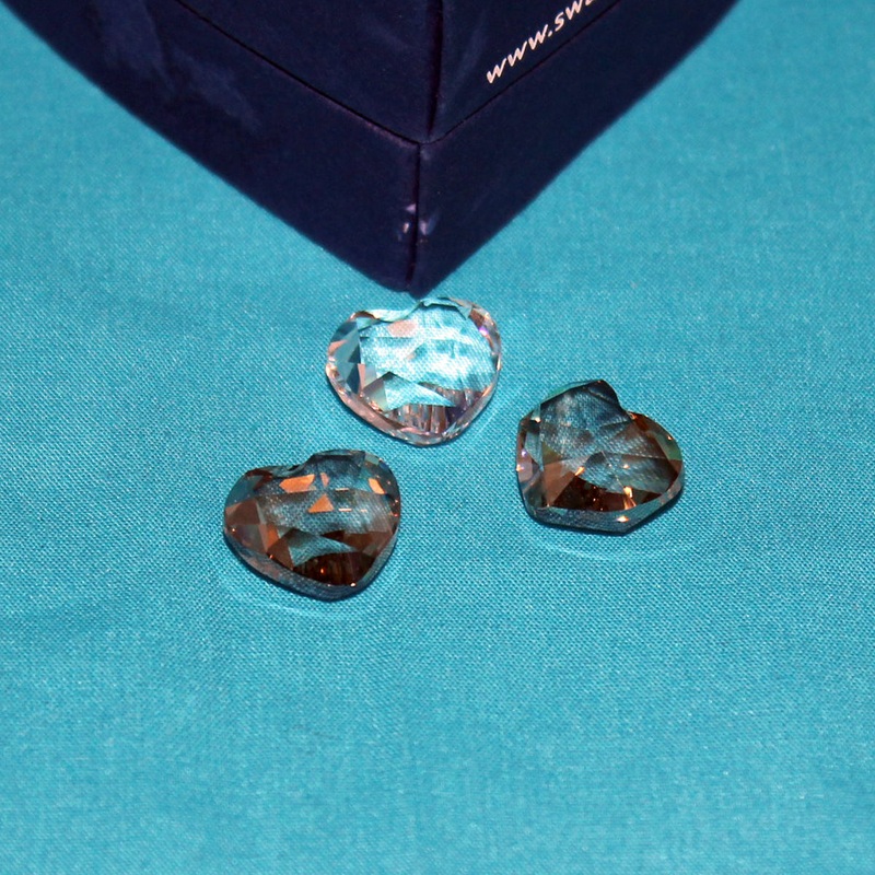 Swarovski Crystal: 904171 With Love Hearts – Set of 3