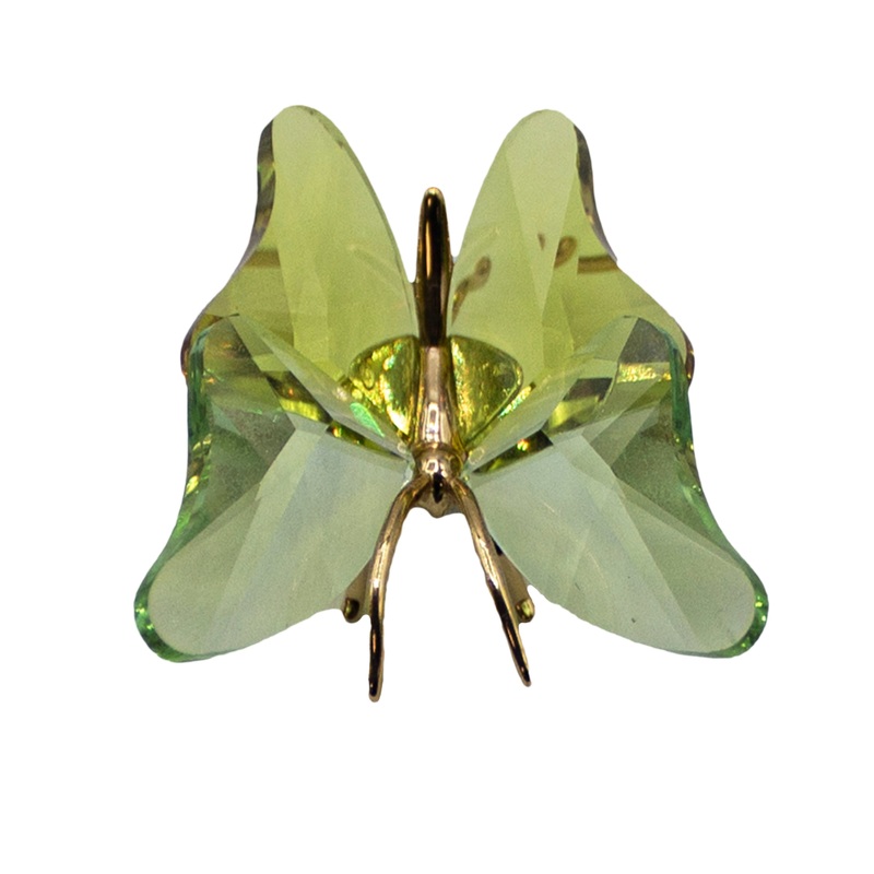 Swarovski Figurine: 250460 Chrysolite Small Butterfly Abala