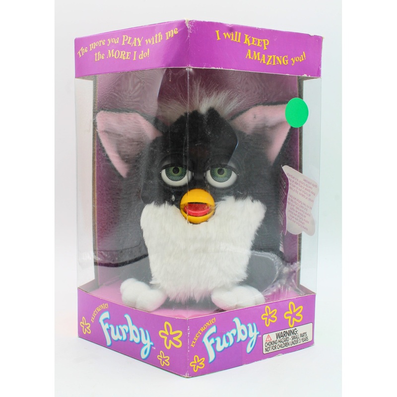 Tiger | Black and White Tuxedo Electronic Furby | Non-Mint Box