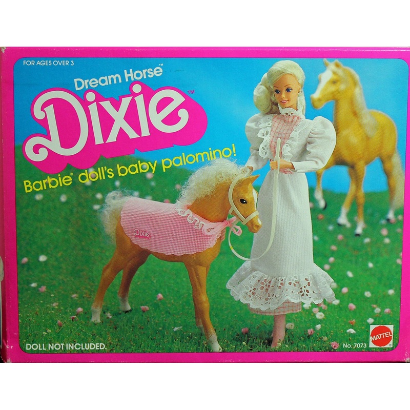 1983 Dream Horse Dixie Baby Palomino Barbie (7073)