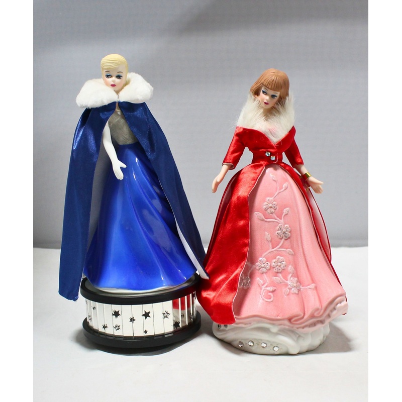 Lot of 2: Glamour Musical Figurines, Midnight Blue & Magnificience