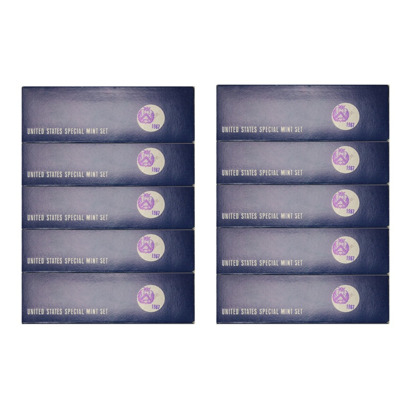 1967 S US Mint set SMS 10 Pack (OGP) 50 coins
