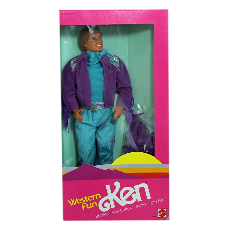 1989 Western Fun Ken Barbie (9934)