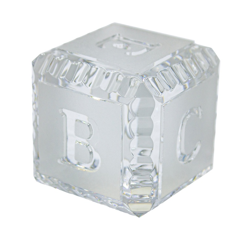 Waterford Paperweight: ABC Block