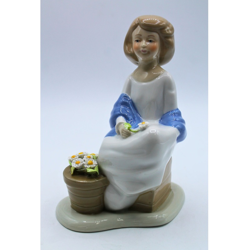 Woman with Flowers Figurine | Broken Leaf